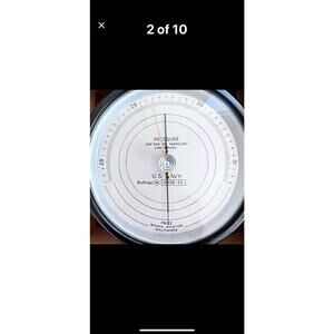 Vintage U.S.
Navy barometer mfg by Friez Bendix
Aviation in Baltimore,
U.S.A.